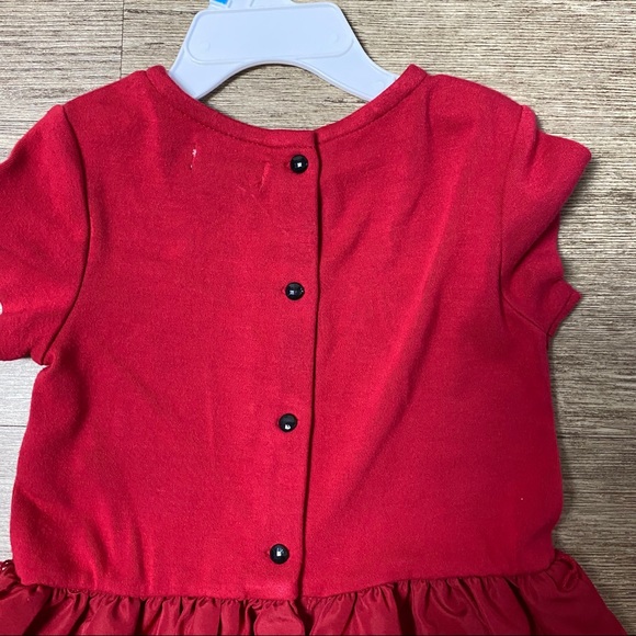 Ralph Lauren Baby Girls Red Short Sleeve Holiday Dress - Picture 3 of 3